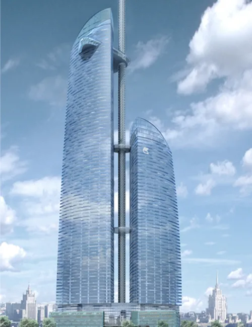 برج الاتحاد ، موسكو-509 م